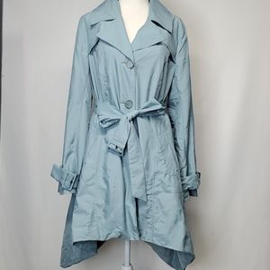 Dennis by Dennis Basso asymmetrical trench coat M